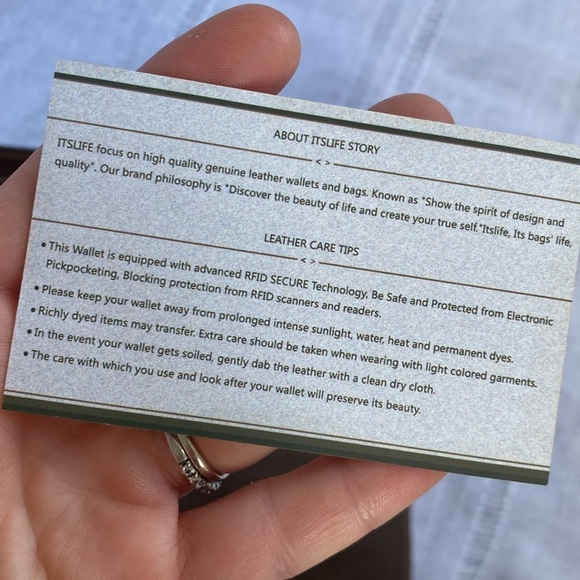 It’s Life RFID NWOT vintage look genuine leather wallet. - Picture 5 of 13